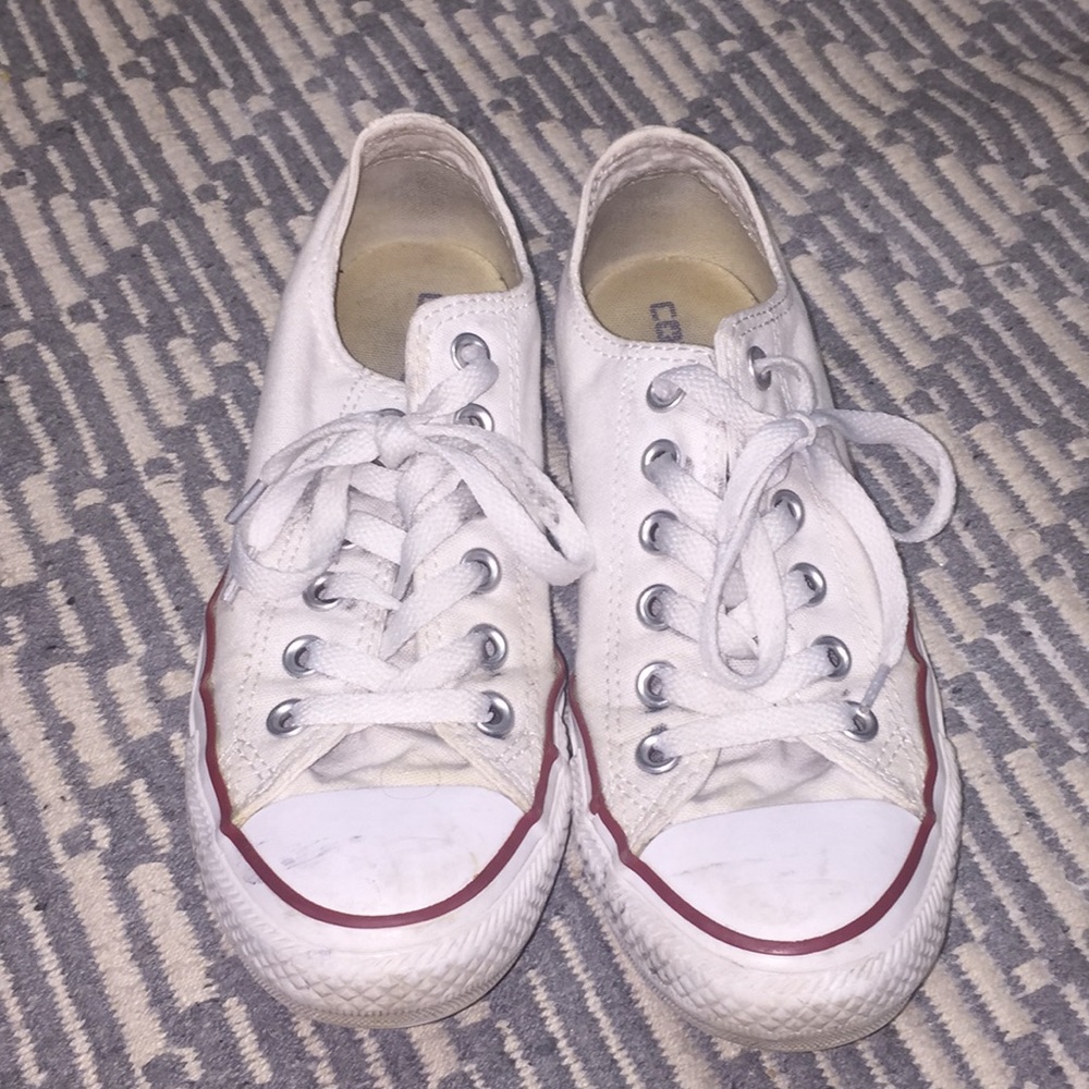 All-Star White Converse Sneakers!!